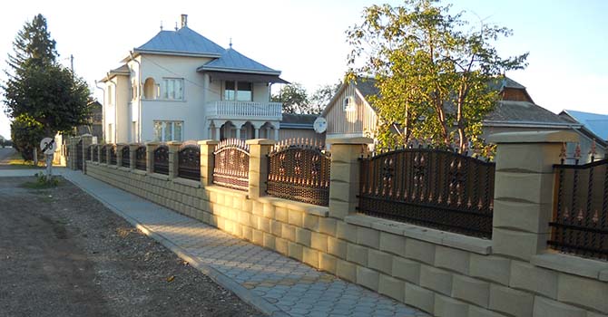 modele de garduri din beton